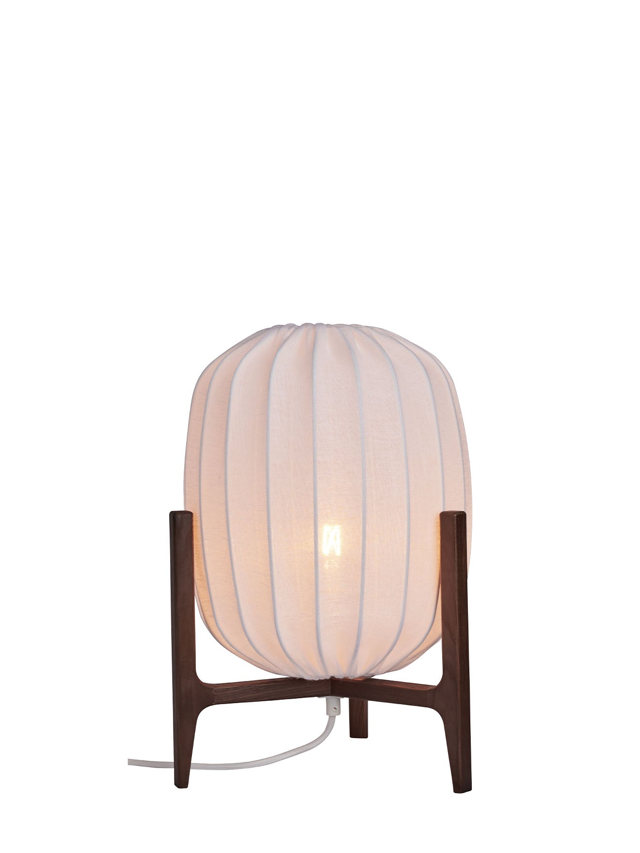Bordslampa Prisma Table – Linne & trä Watt & Veke