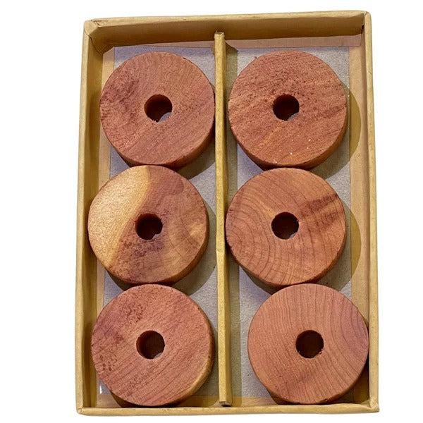 Rödcederringar, handgjorda, 6-pack