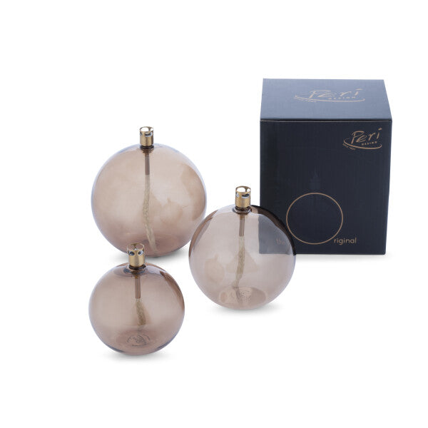 Oljelampa Rund Champagne Beige L Peri Living