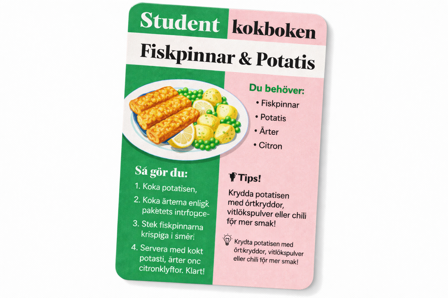 Studentkokboken – Snabbquiz