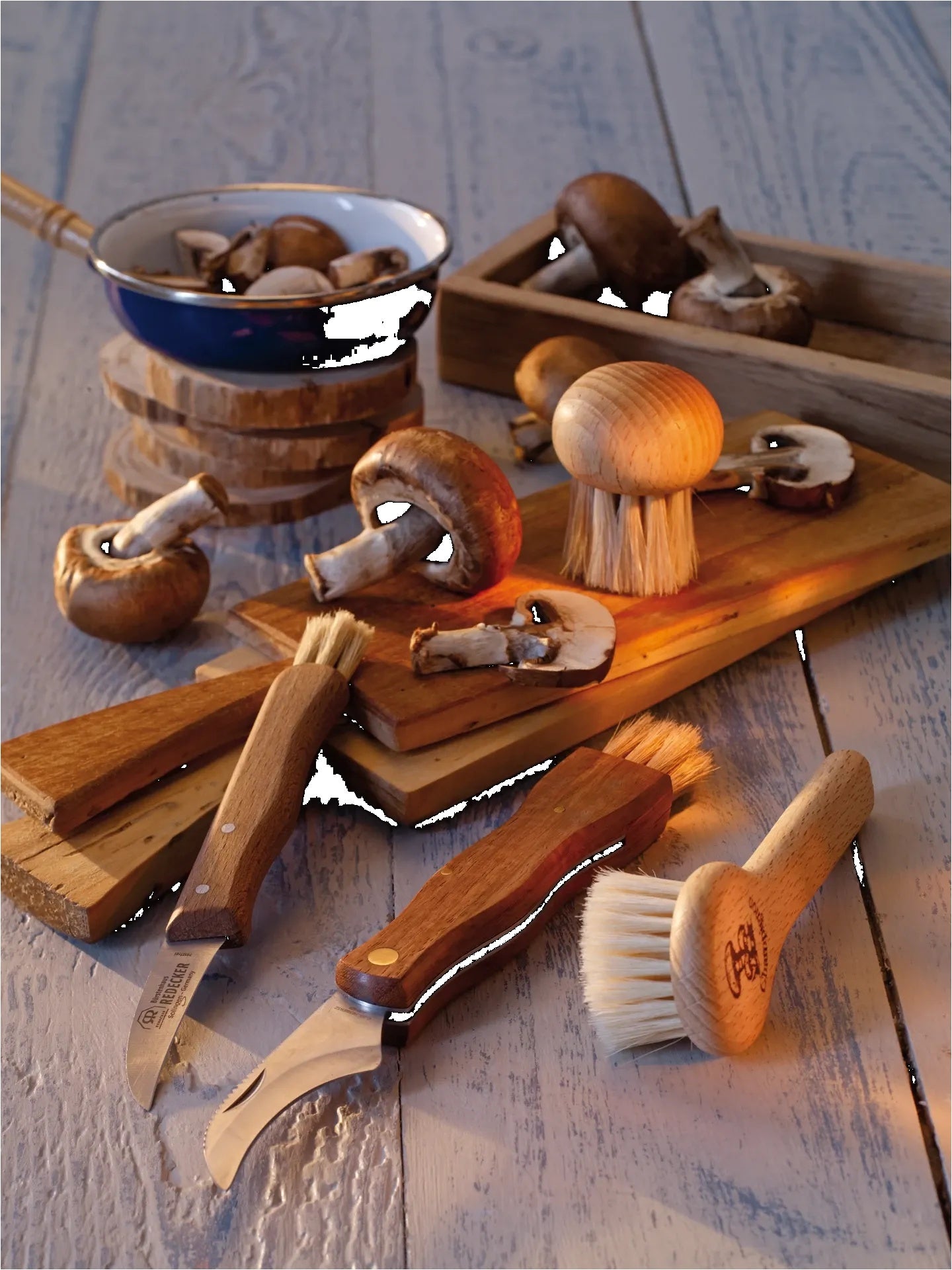 Svampkniv med borste - Redecker