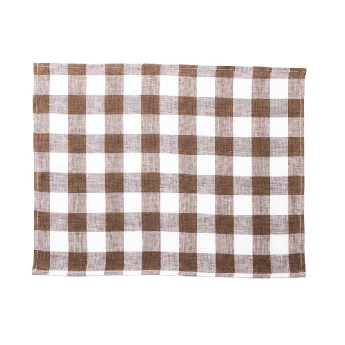 Bordstablett Gingham  – Brun/Vit