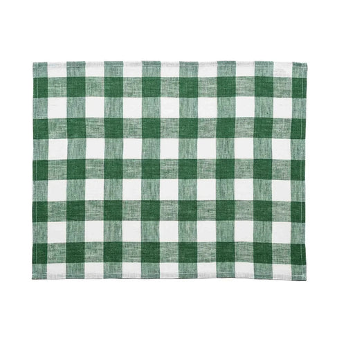 Bordstablett Gingham – Grön/Vit