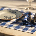 Bordstablett  Gingham – Blå/Vit