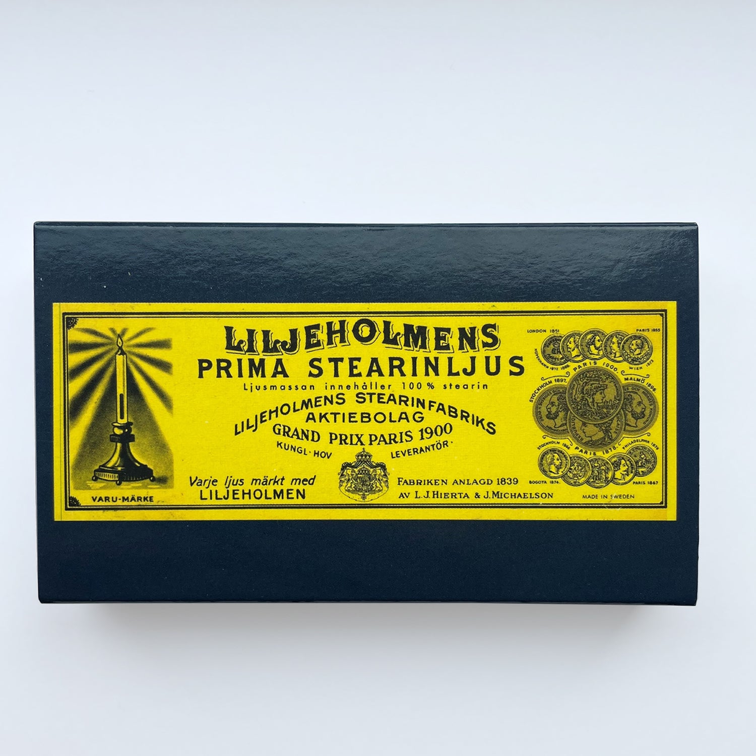 Prima tändsticksask - Liljeholmens Stearinfabrik