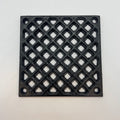 Ventilgaller, gjutjärn, 120x120 mm