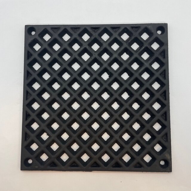 Ventilgaller, gjutjärn, 150x150 mm