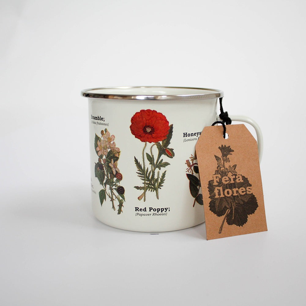 Emaljmugg Vilda Blommor