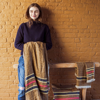 Filt, FOUTA, Libeco - Camp Stripe 110 x 180 cm Produktkategori: . Köp hos Byggnadsvardskompaniet.se