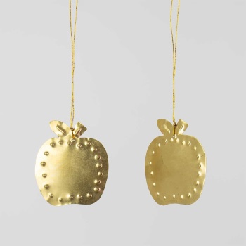 GOLDEN APPLE Julhänge 2-pack, mässing Produktkategori: Jul. Köp hos Byggnadsvardskompaniet.se